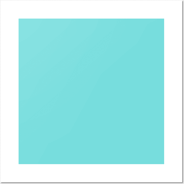 Aquamarine Solid Color Wall Art by Whoopsidoodle